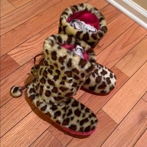 Betsey Johnson Faux Fur Slippers